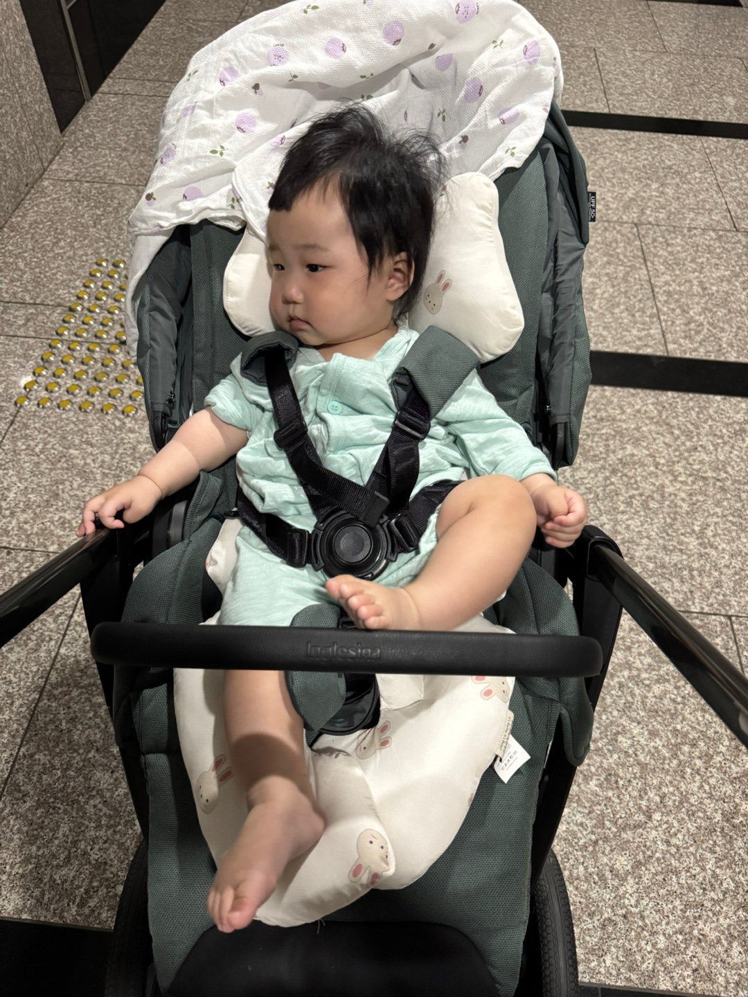 유모차 탄 아기