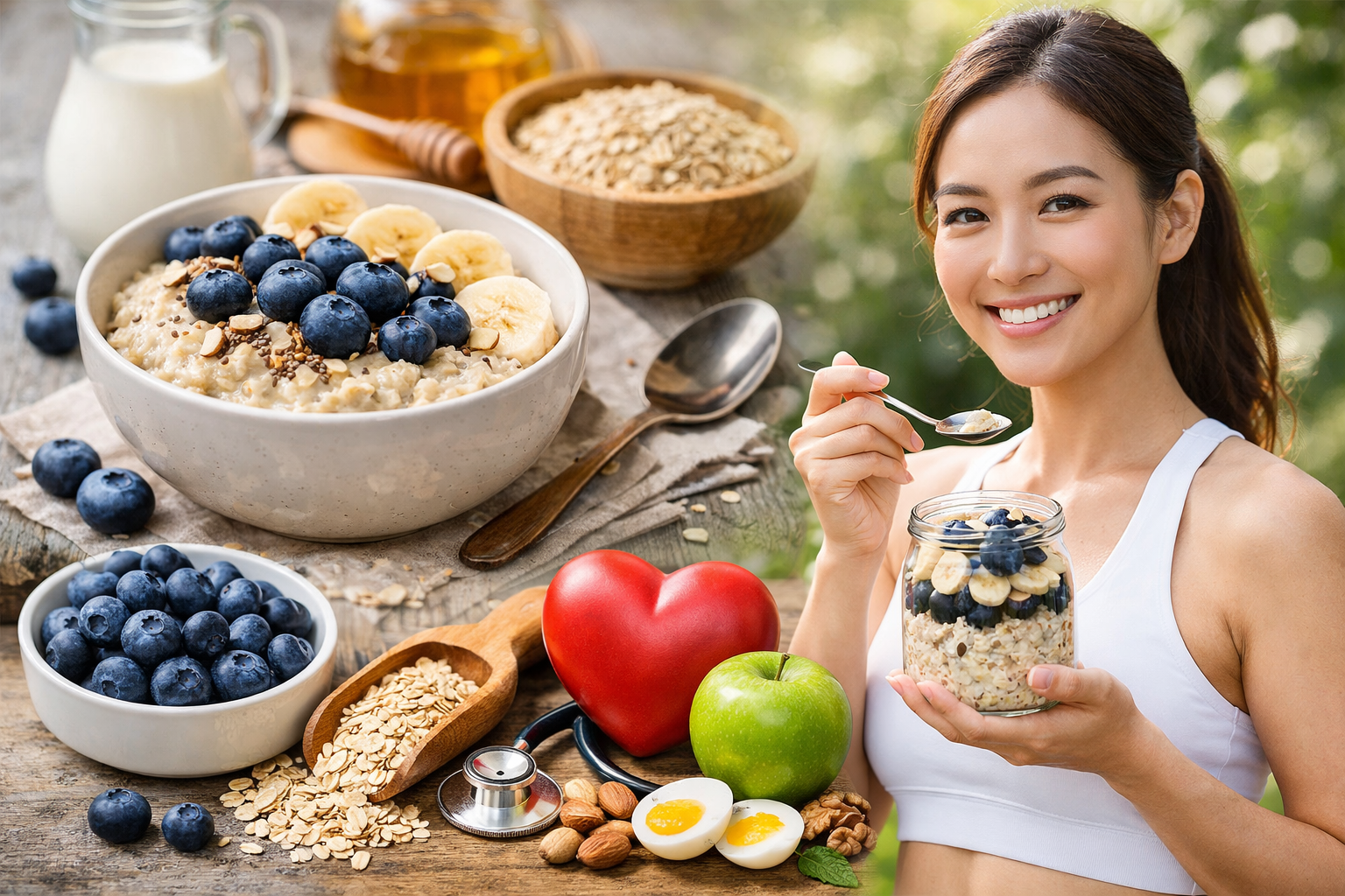 오트밀과 블루베리