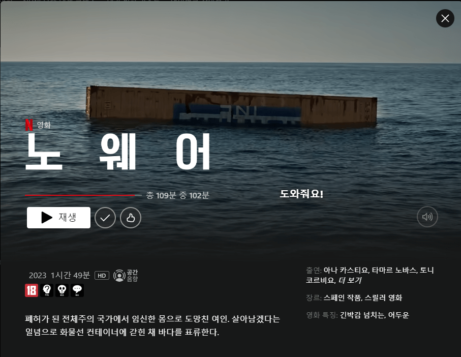 노웨어 줄거리, 평점, 후기