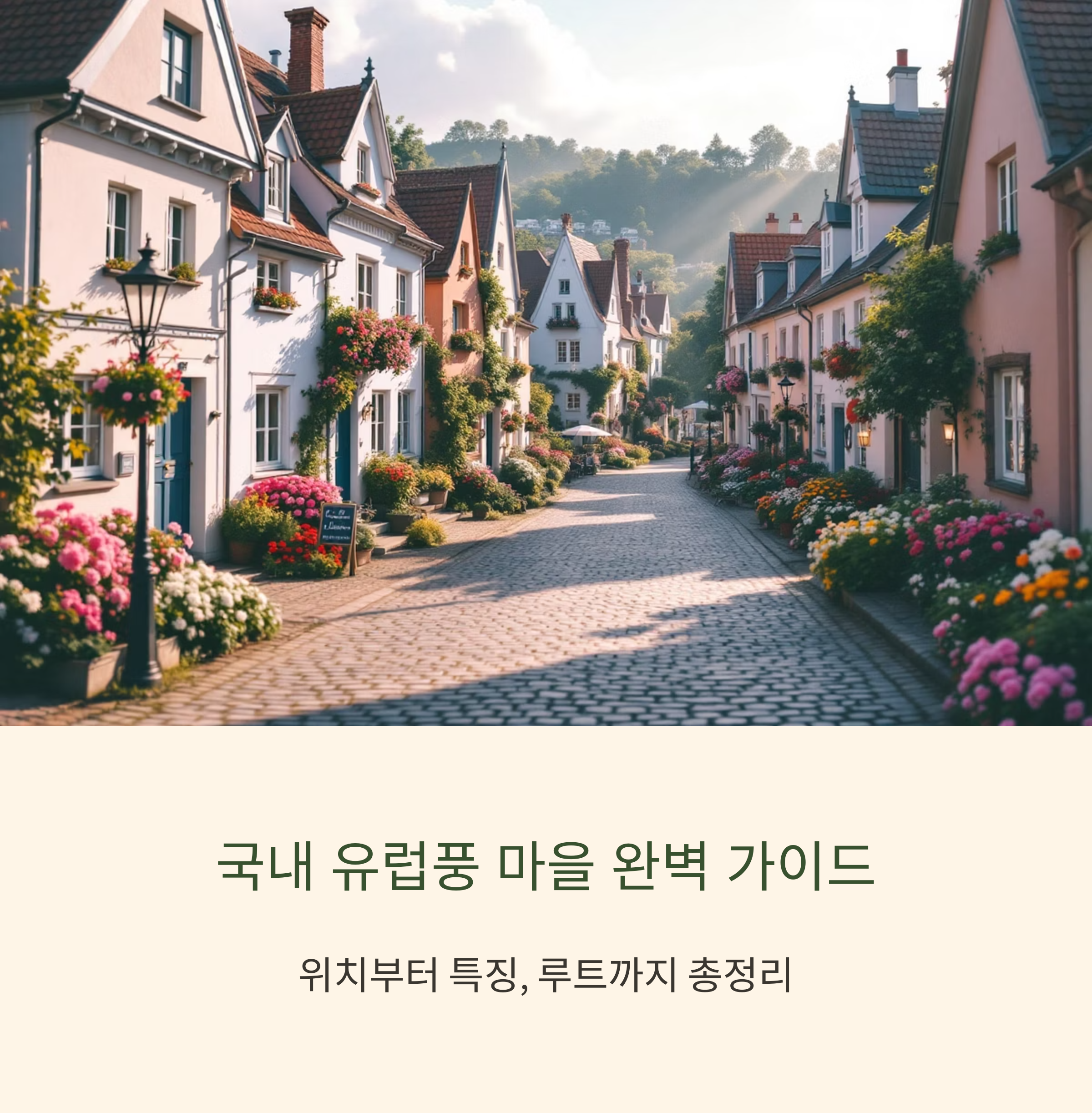 국내 유럽풍 마을 이미지