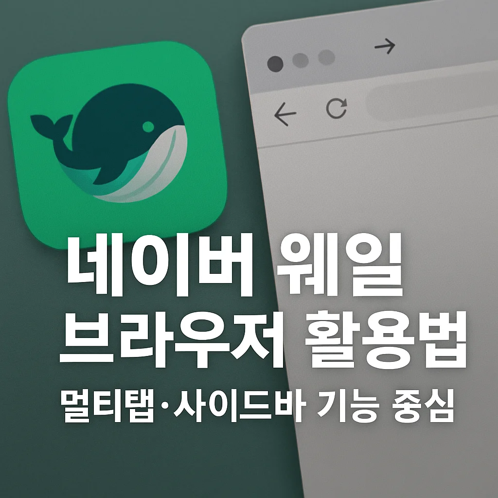 네이버 웨일 브라우저 활용 대표 이미지