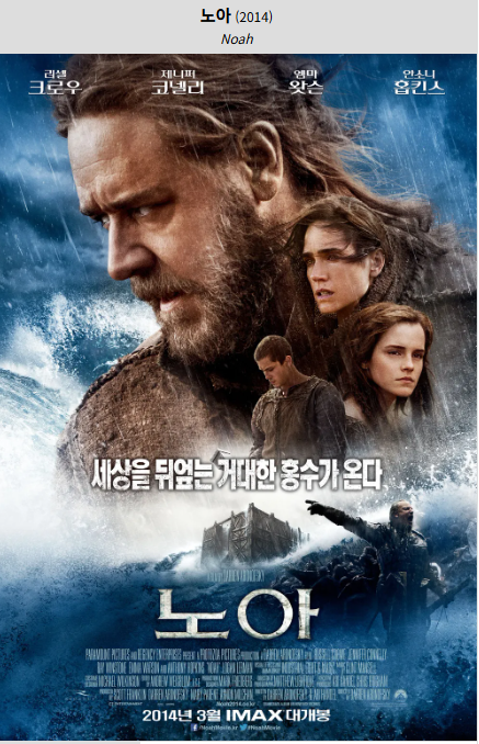 노아(2014) 포스터 사진