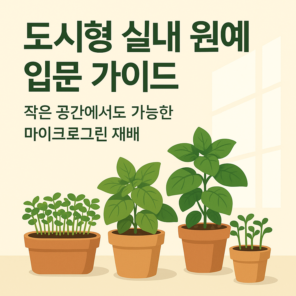 도시형 실내원예 입문 가이드