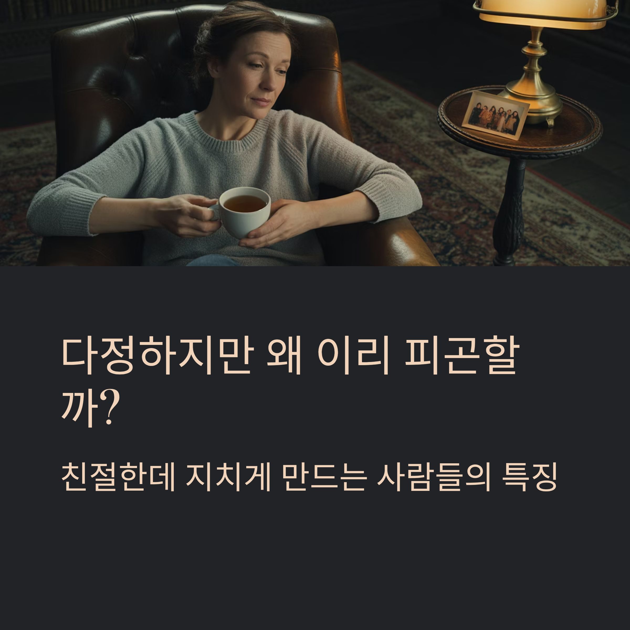다정하지만 왜 이리 피곤할까
