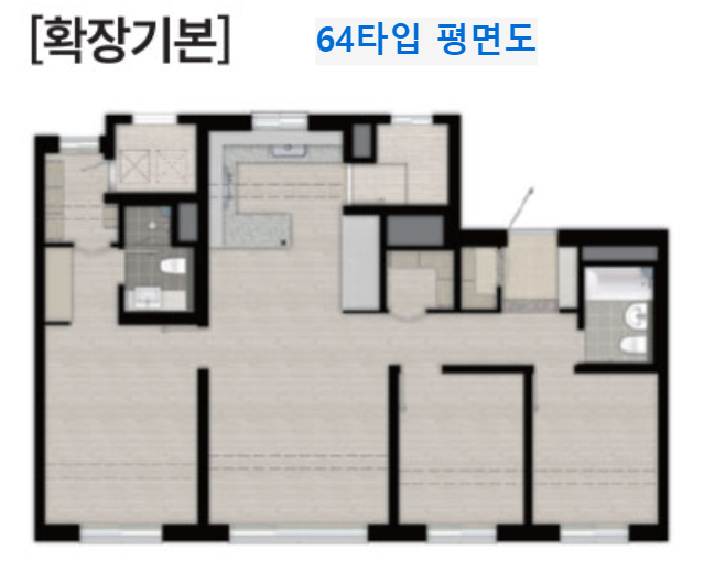 용인 둔전역 에피트 평면도
