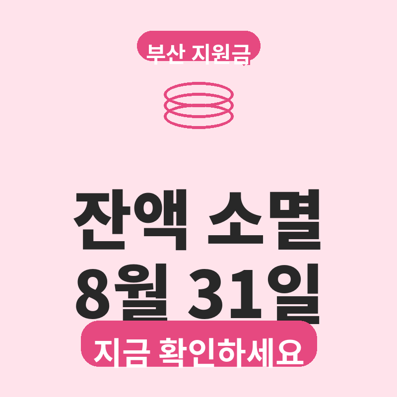2026 부산 고유가 피해지원금 잔액 소멸 안내 8월 안에 꼭 써야 하는 이유 썸네일