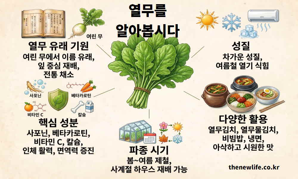 열무 효능 유래 기원
