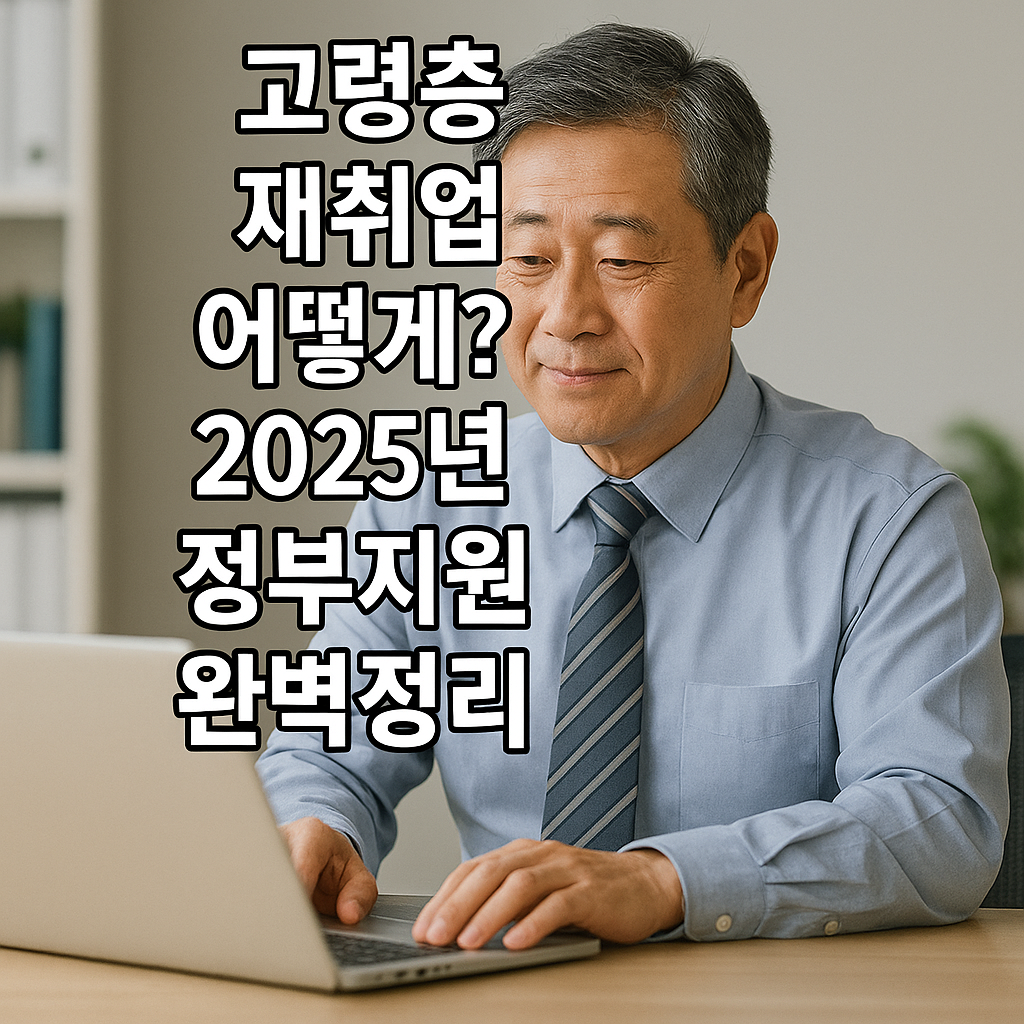 고령층 재취업 어떻게? 2025년 정부지원 완벽정리