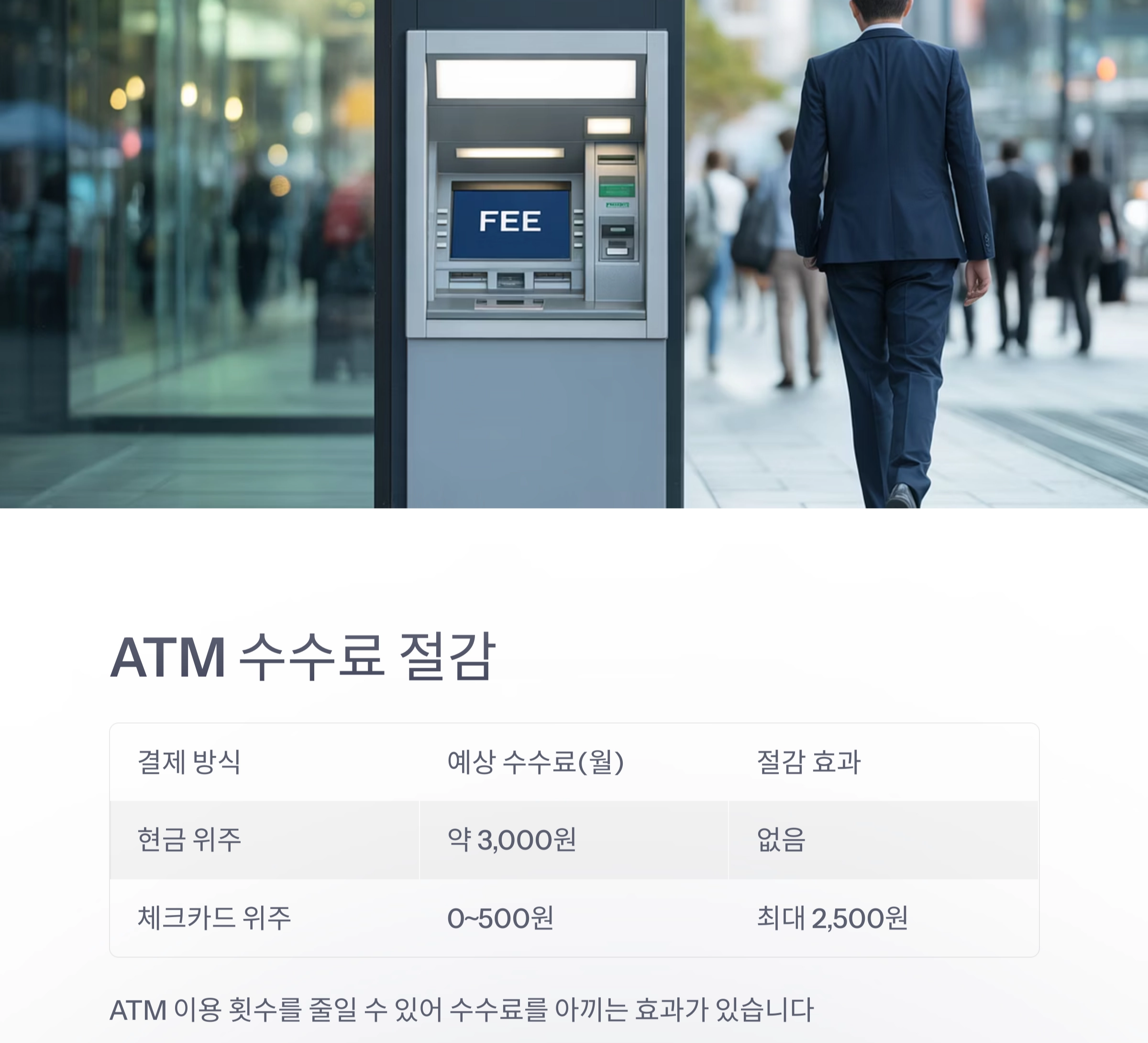 현금보다 체크카드가 더 유리한 이유 7가지