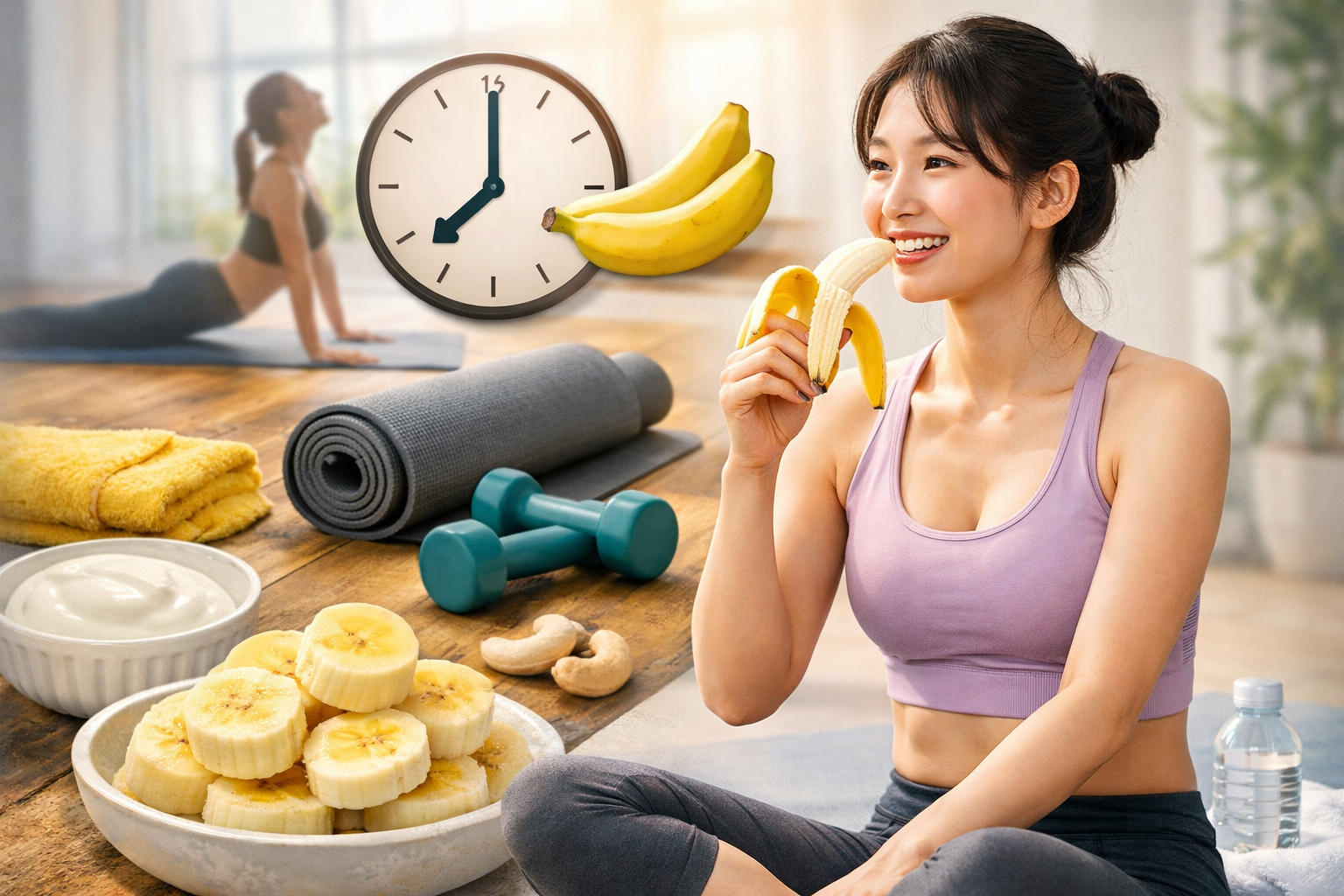요가 전 바나나 먹어도 될까?