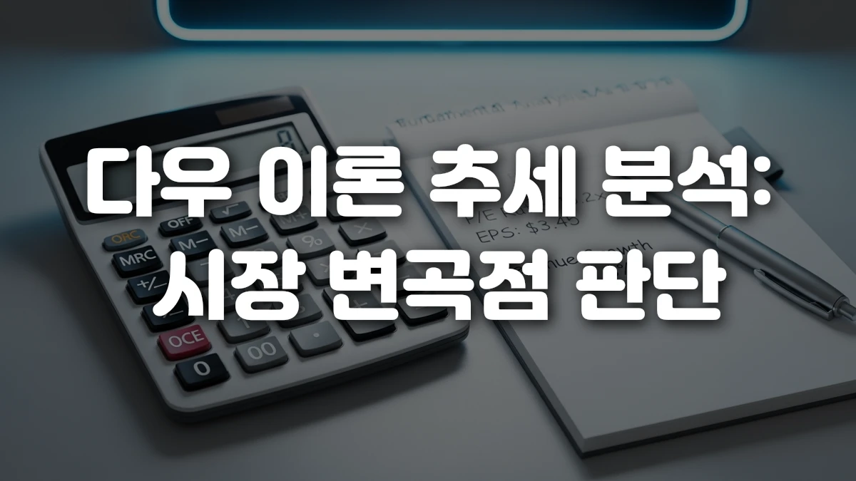 다우 이론 추세 분석 시장 변곡점 판단