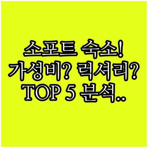소포트 가성비 숙소부터 럭셔리 호텔까..
