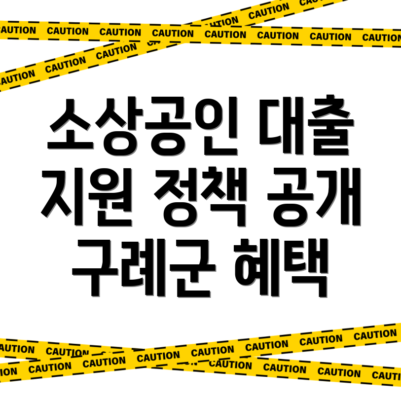구례군 소상공인 대출