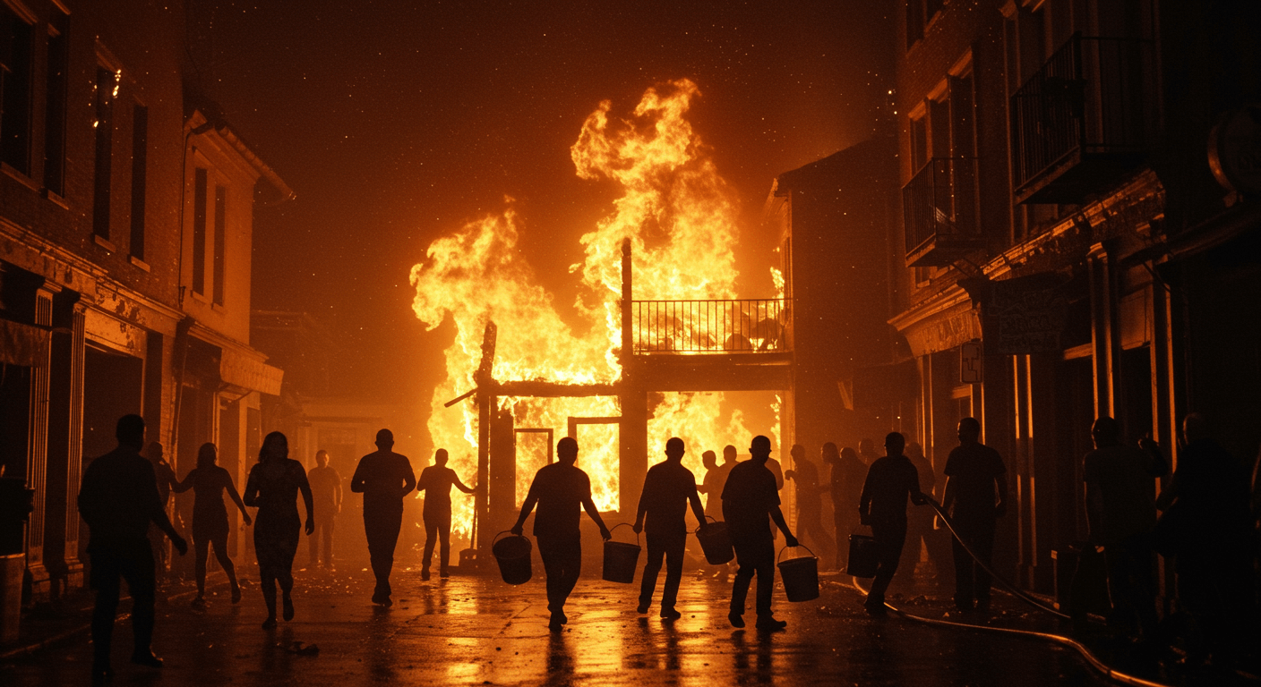 사고가 나는 모습