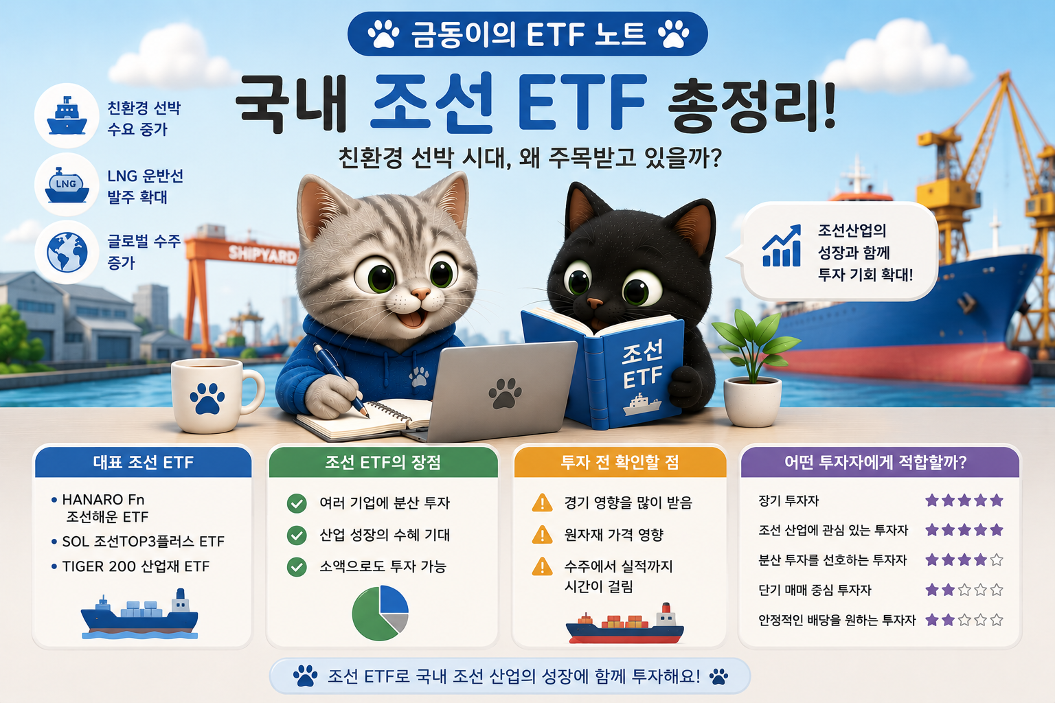 국내 주식 ETF 조선 관련 내용