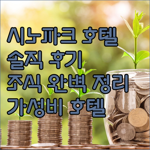 시노파크 호텔 파헤치기! 솔직 후기 ..