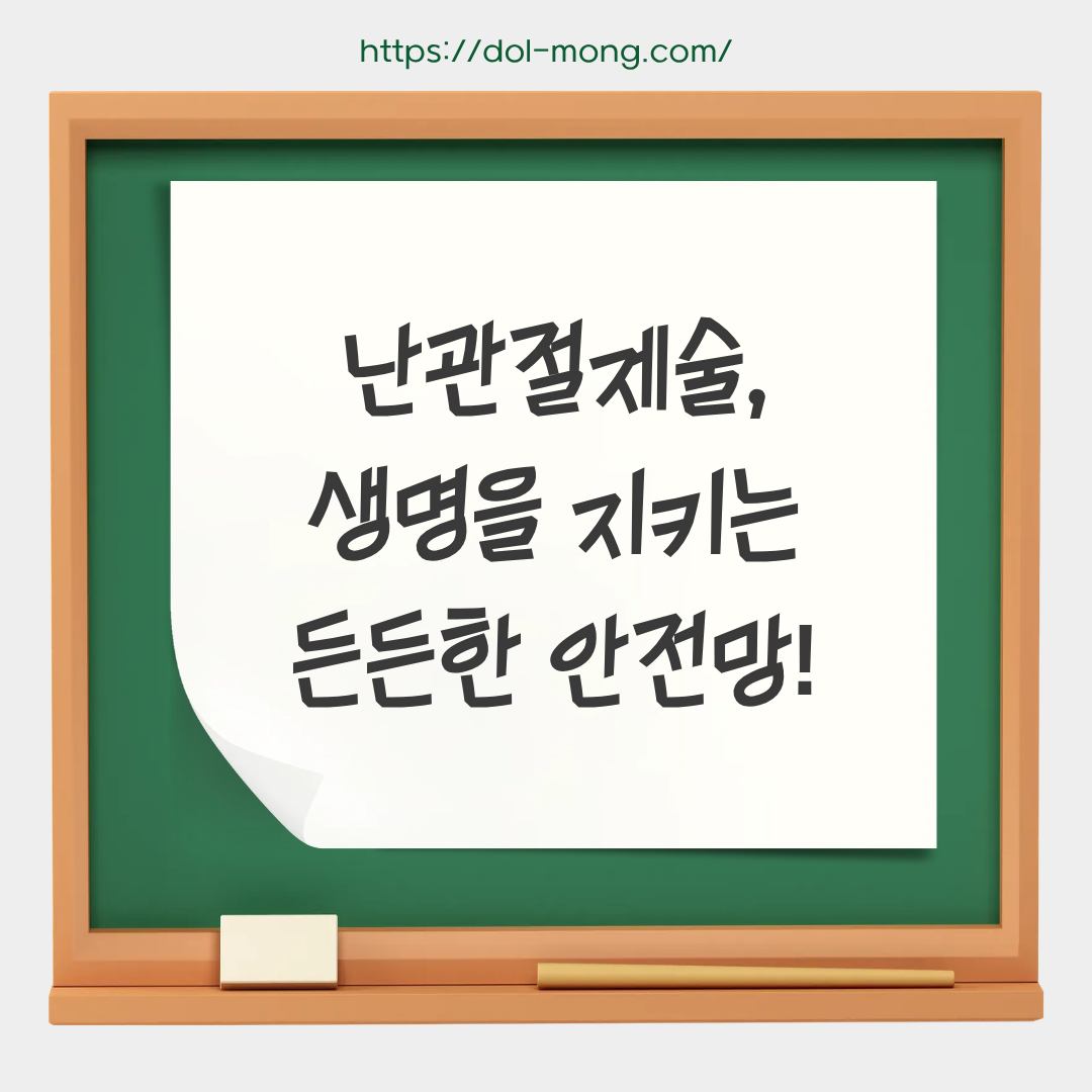 난관절제술, 생명을 지키는 든든한 안전망!