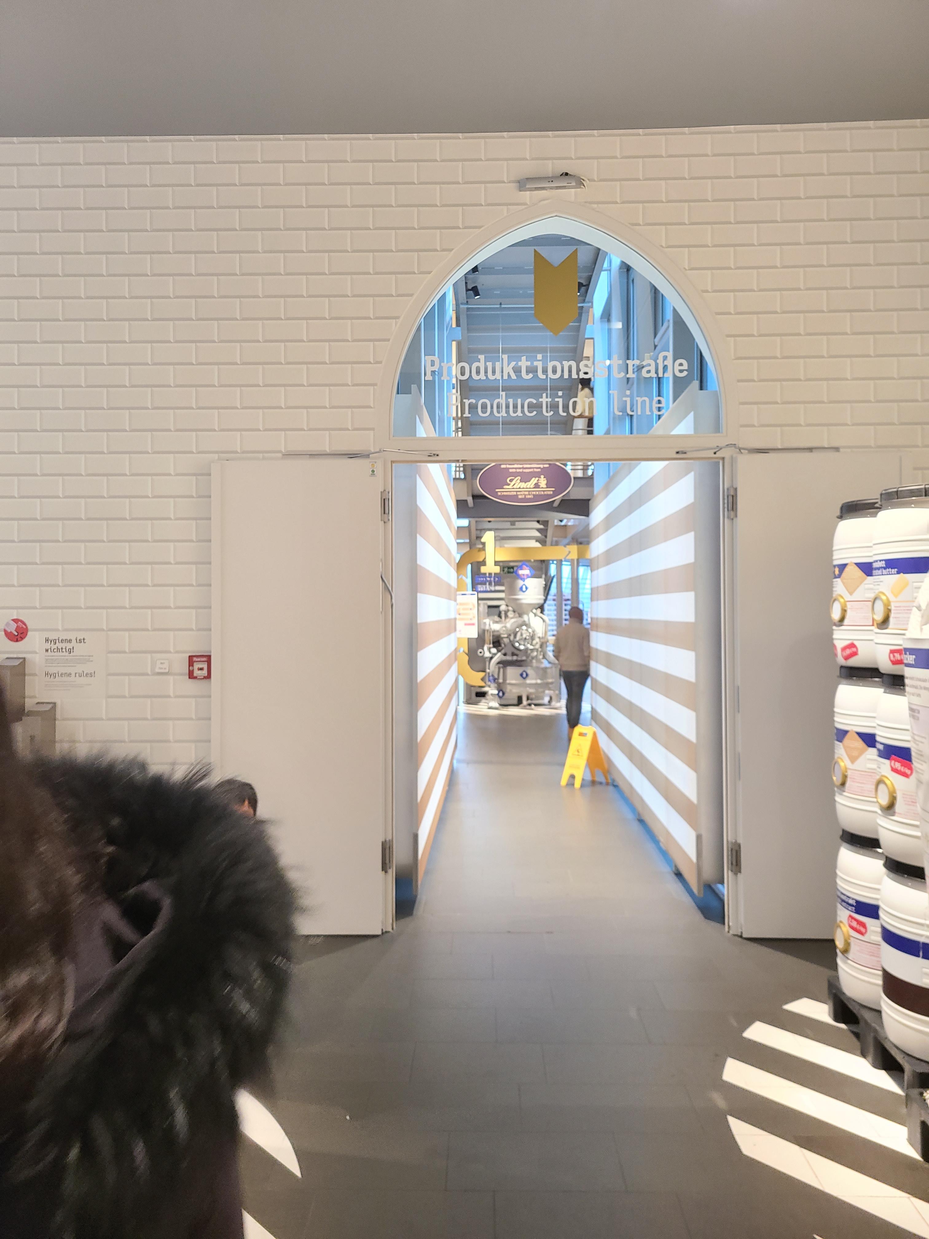 쾰른 임호프 초콜릿박물관 초콜릿 생산라인 입구