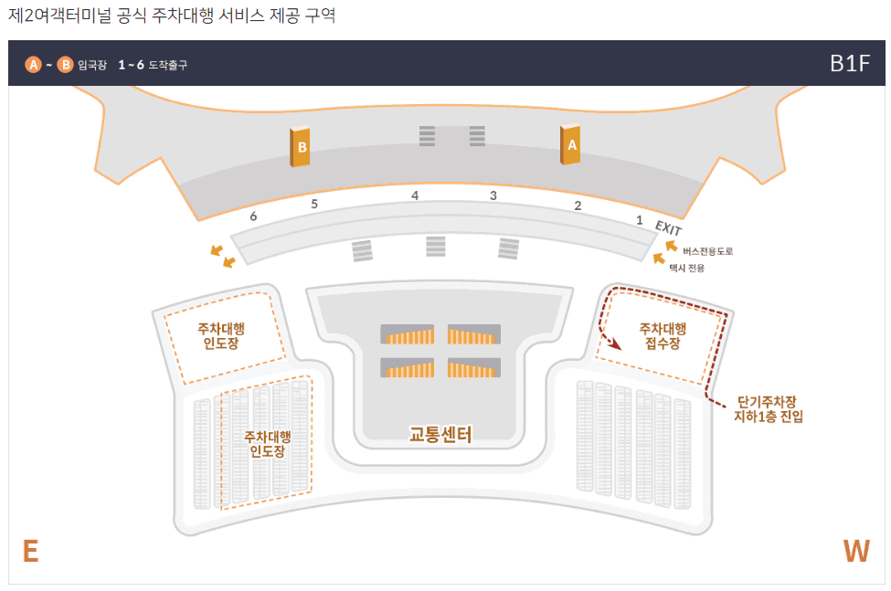 인천공항 장기주차 예약 방법 2터미널 장소