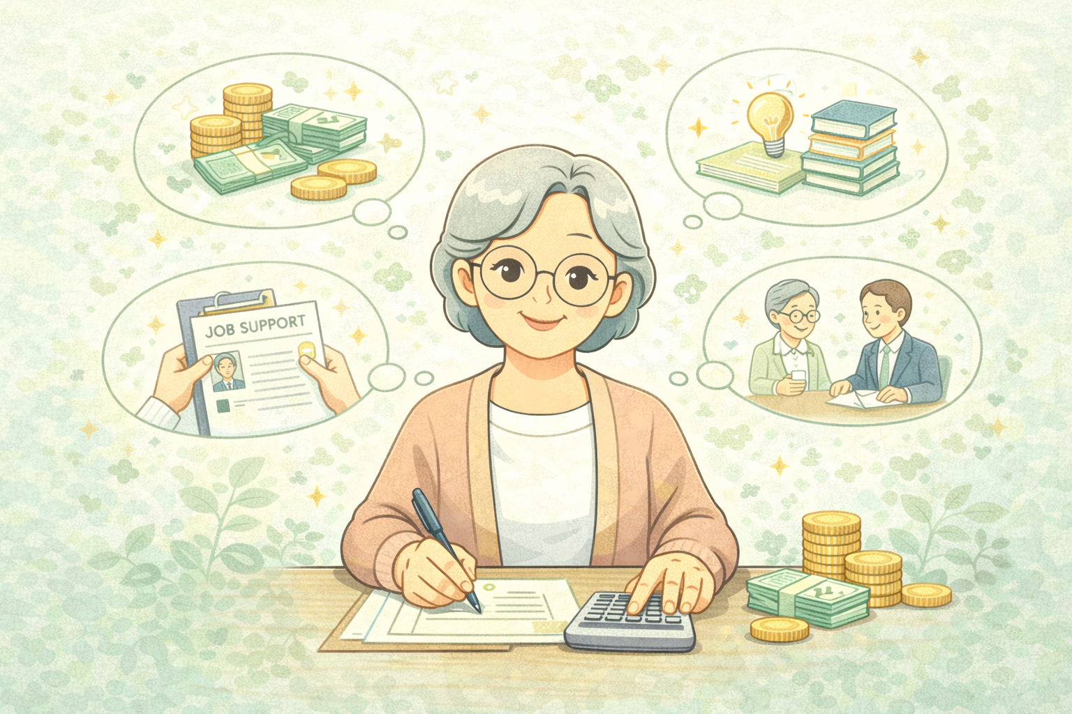 시니어 정부지원 교육&middot;취업 연계 제도 한눈에 보기