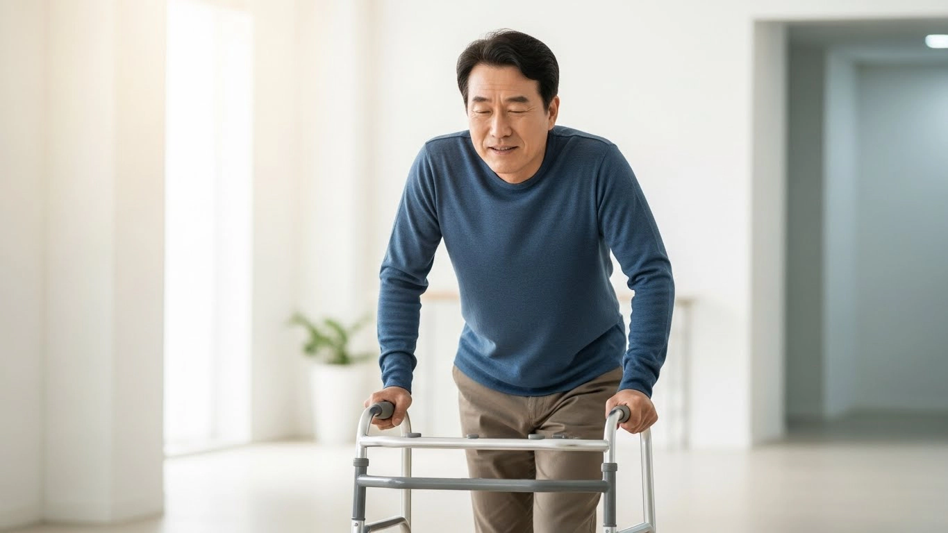 협착증 치료법 앞으로숙임