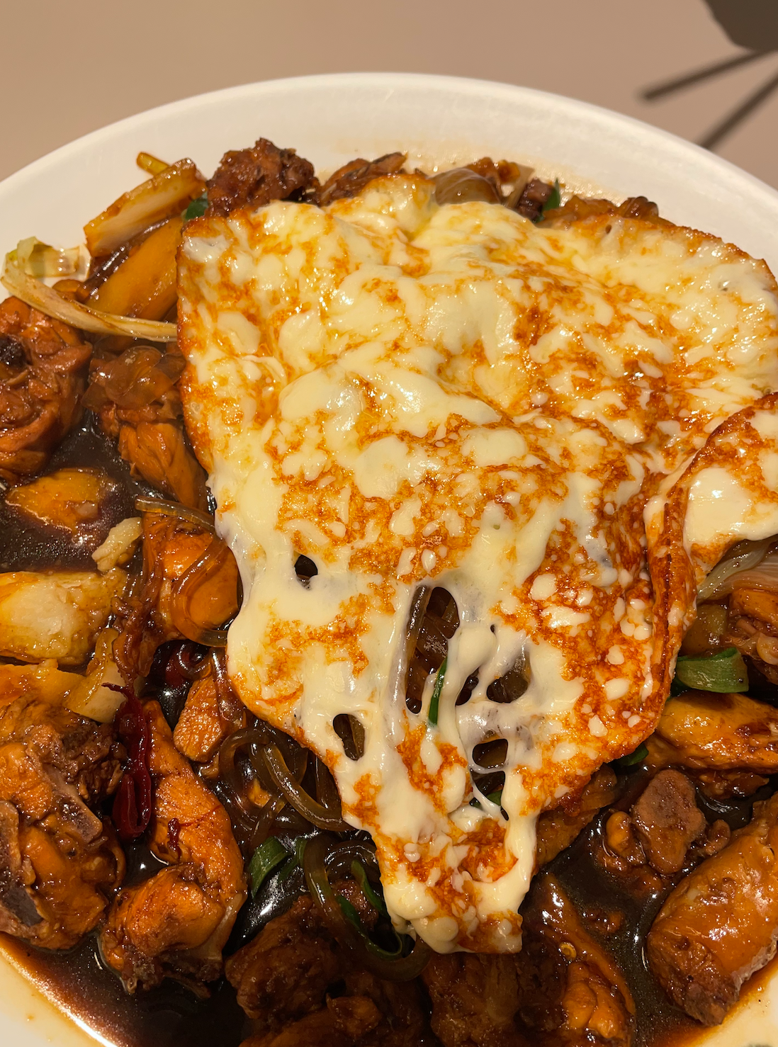 쎄리네찜닭-치즈토핑