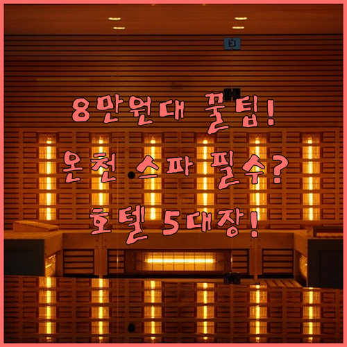 나라 호텔 5대장 8만원대 최저가부터..