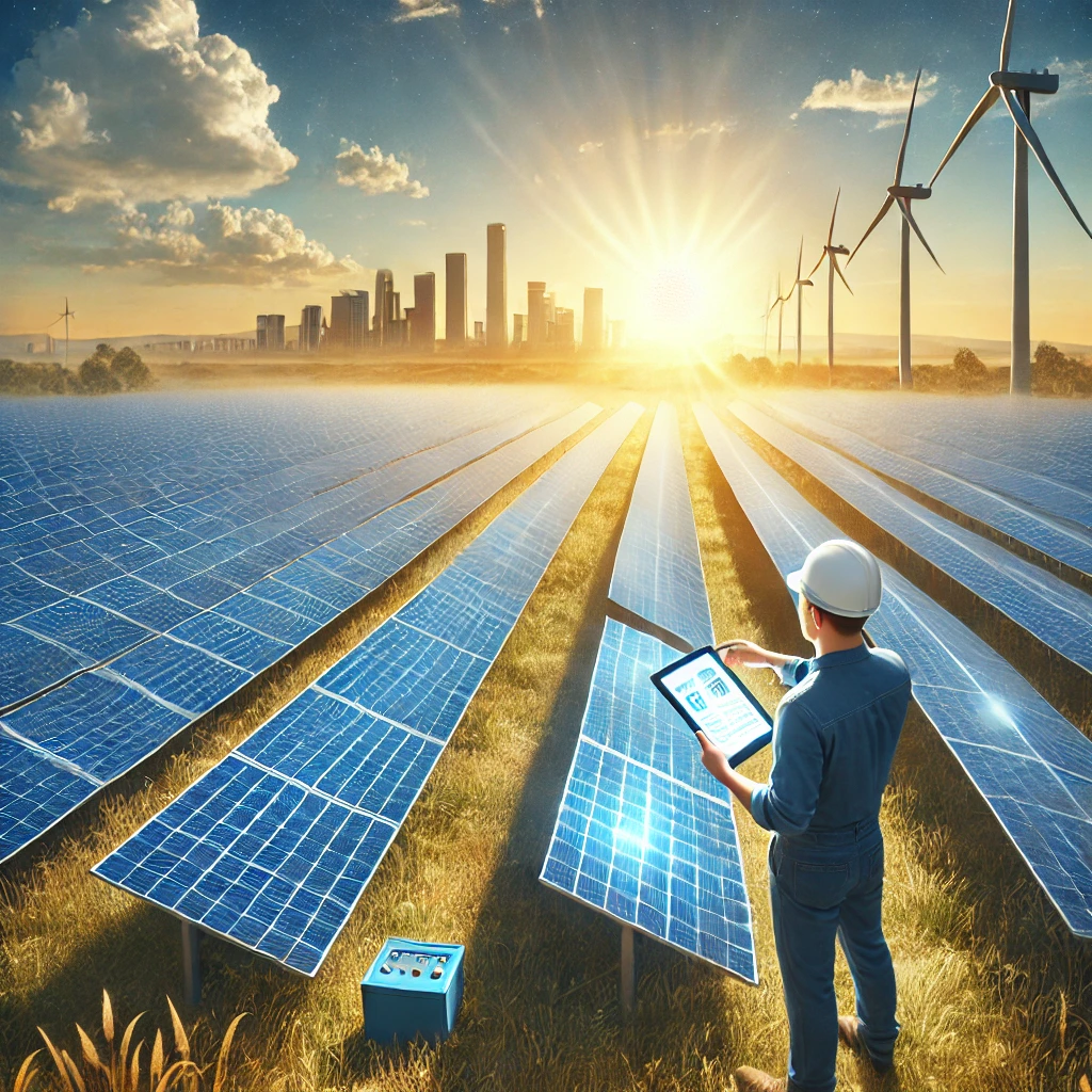 태양열 발전소의 모습