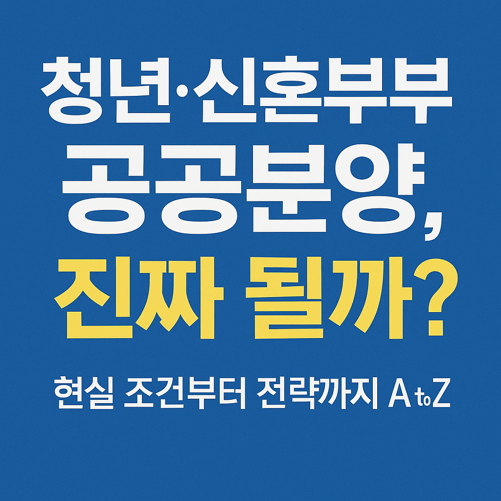 청년·신혼부부_공공분양,_진짜_될까?_현실_조건부터_전략까지_A_to_Z