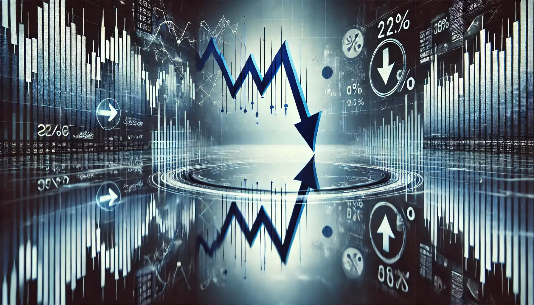 2025년 01월 10일 한국증시 코스피, 코스닥의 하락을 표현한 이미지 입니다.