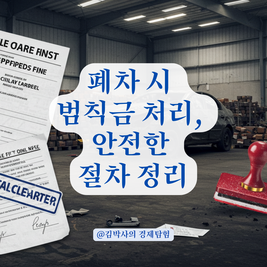 폐차하려는데 범칙금이 밀려 있다면? 처리 순서와 주의할 점 정리.