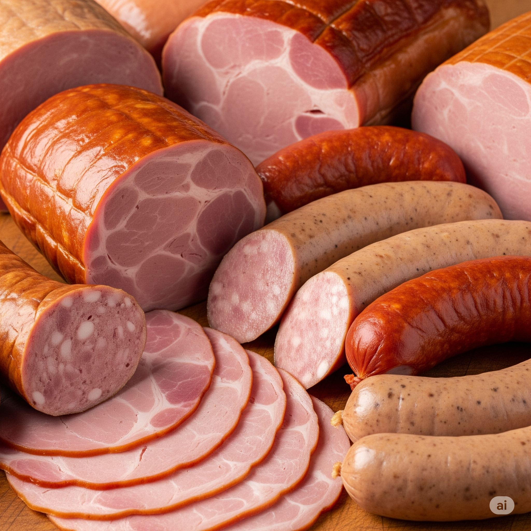 햄과 소시지 사진