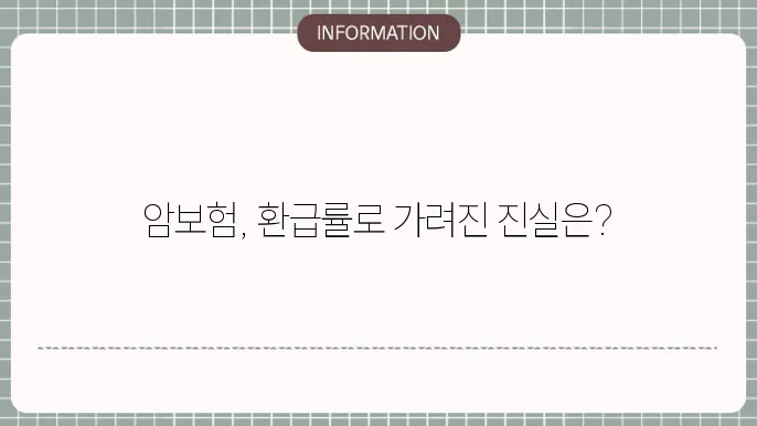 리보다 안보험 환급률에 함라