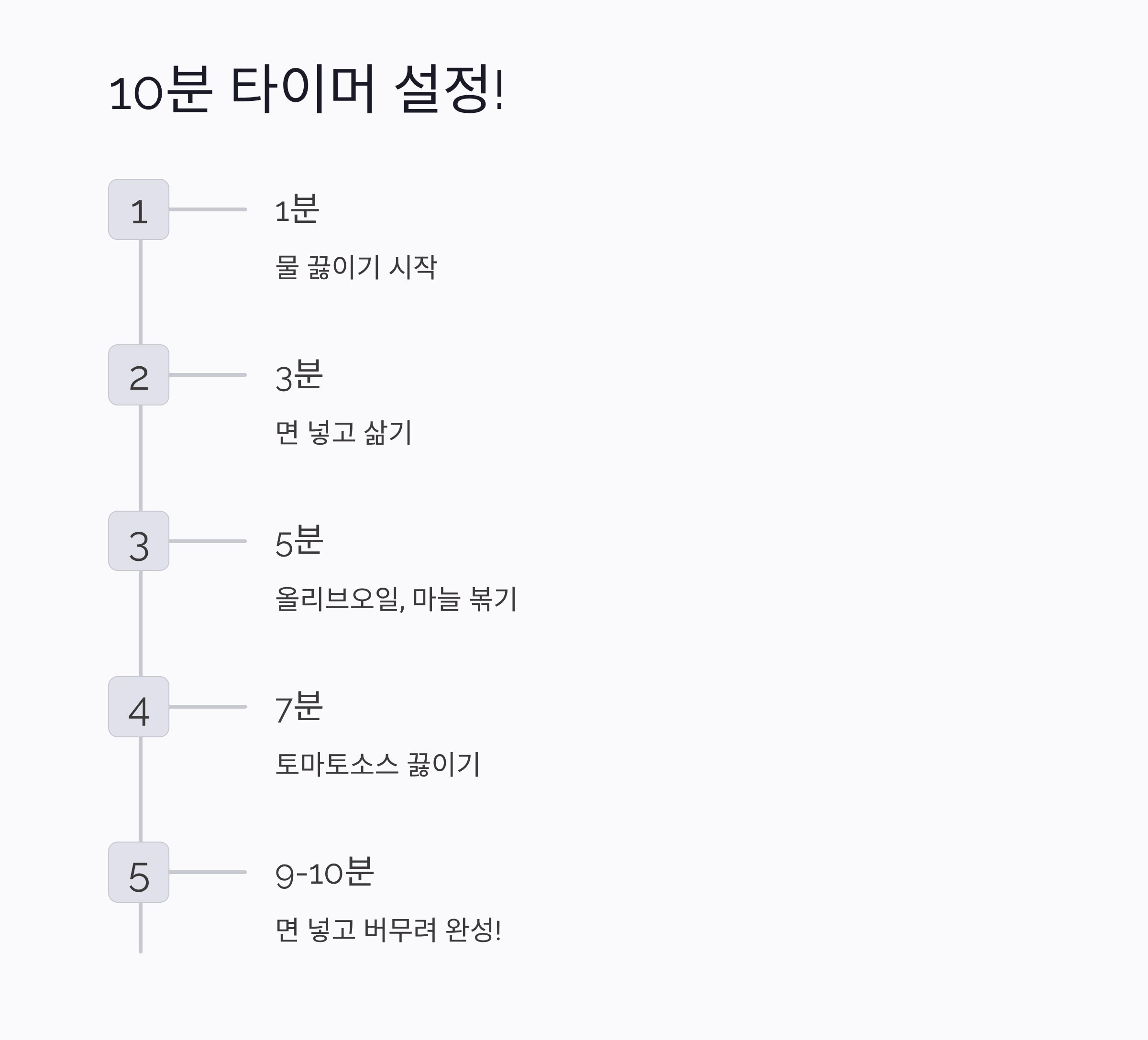 집에서도 10분 완성! 토마토소스 스파게티 황금 레시피