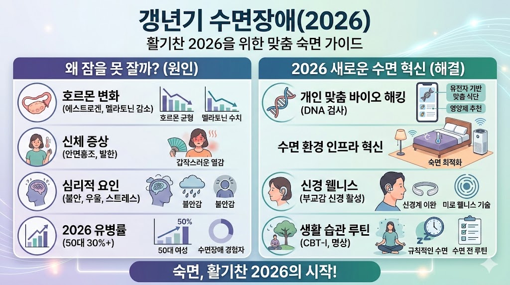 갱년기 수면장애(2026) 썸네일 인포그래픽
