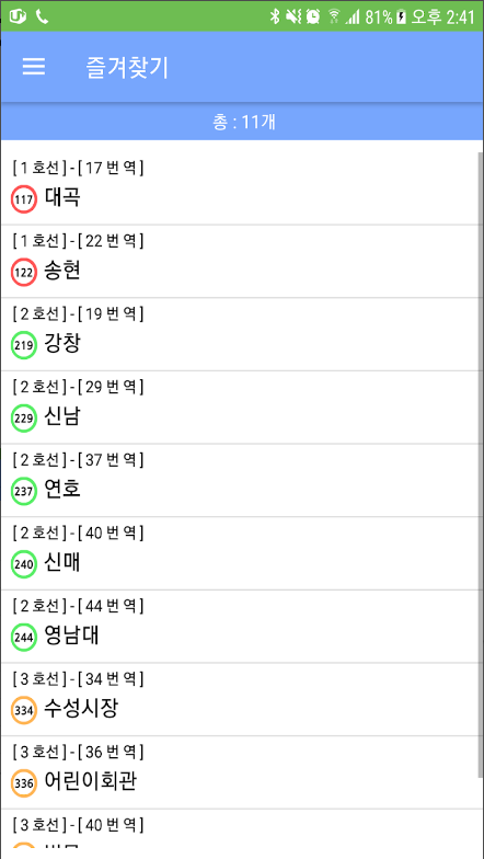 대구 지하철(1호선, 2호선, 3호선) 노선도와 지하철 시간표 확인하기