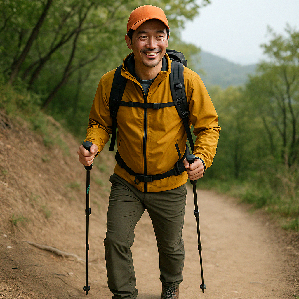 등산장비착용