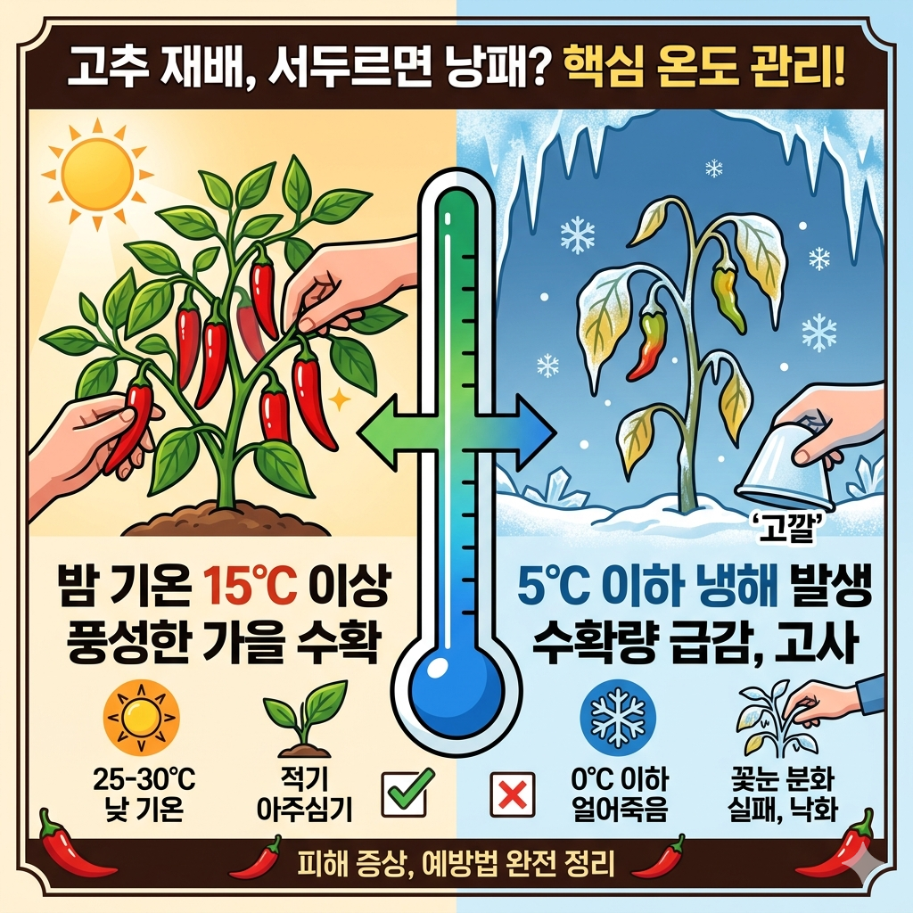 고추가 냉해를 입는 온도와 저온 피해 예방을 위한 재배 가이드