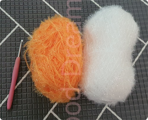 라인장식 꽃 호빵수세미