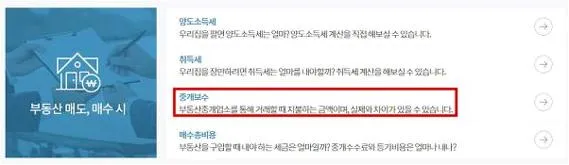 부동산 전세 수수료
