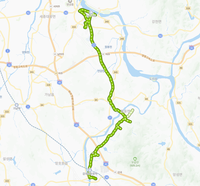 여주-음성-이천-929-3번-버스-노선-지도