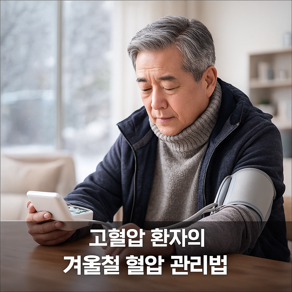 고혈압 환자의 겨울철 혈압관리법, 실사형 이미지