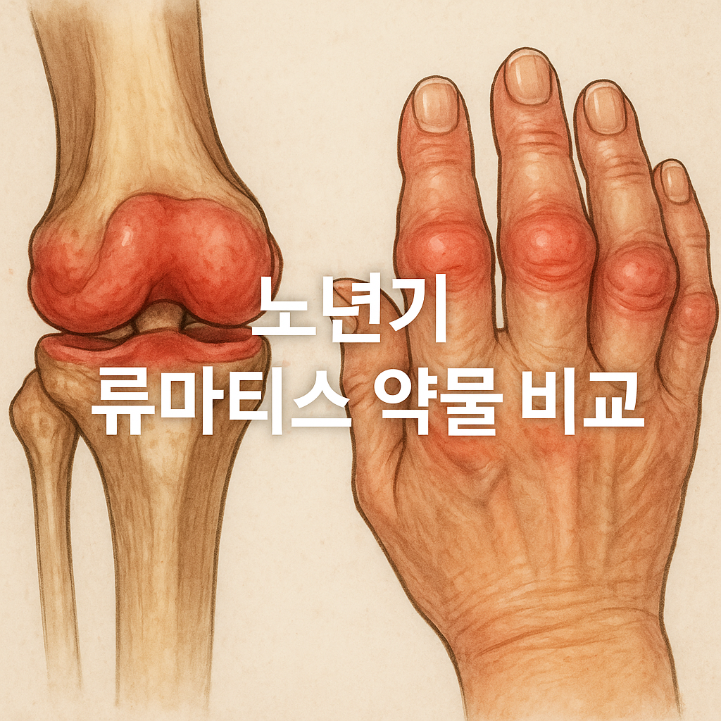 노년기 류마티스, 어떤 약이 맞을까? 약물별 차이 총정리💊