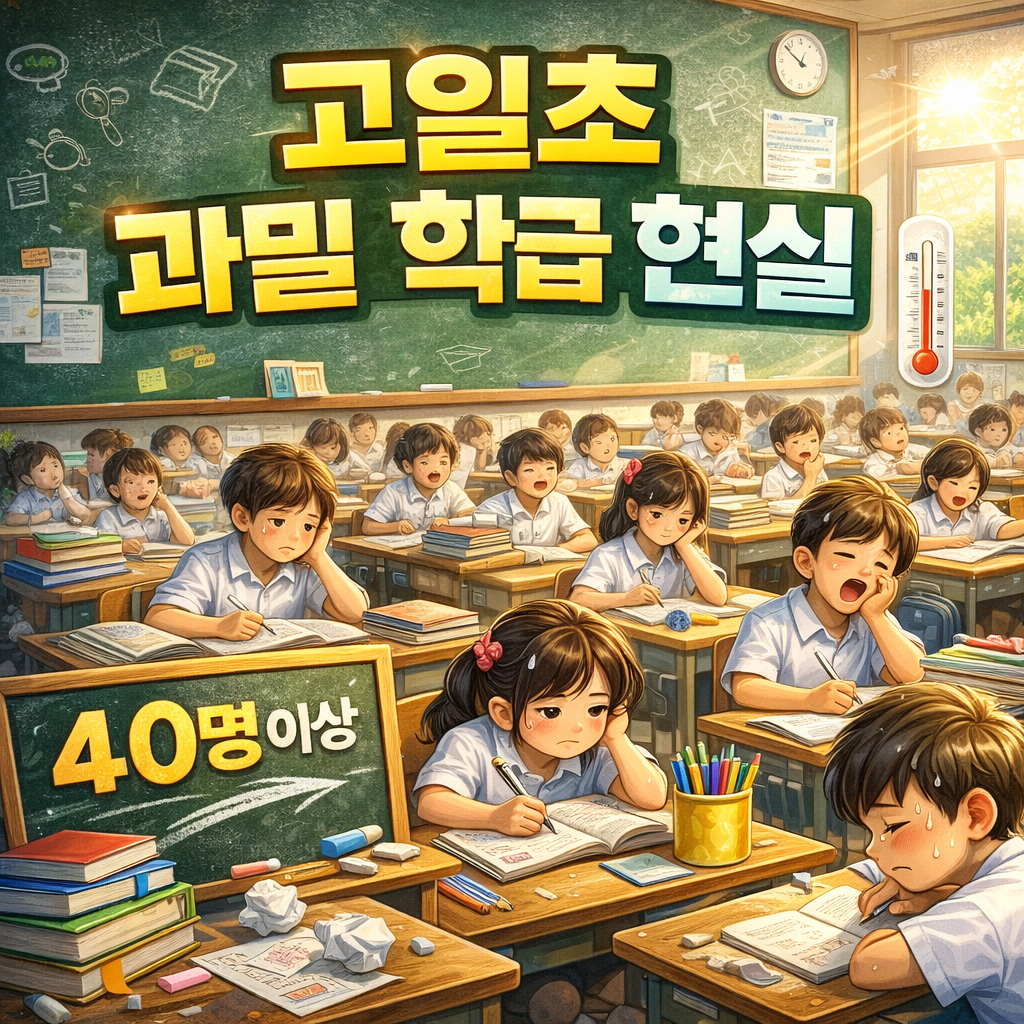 고일초 과밀 학급 현실