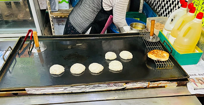 호떡 굽는 과정