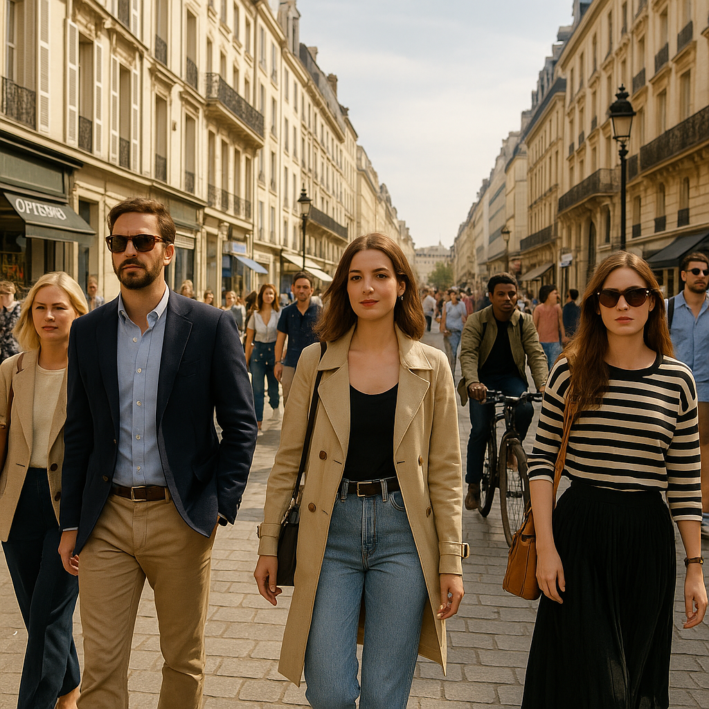 서유럽의 패선과 여행스타일