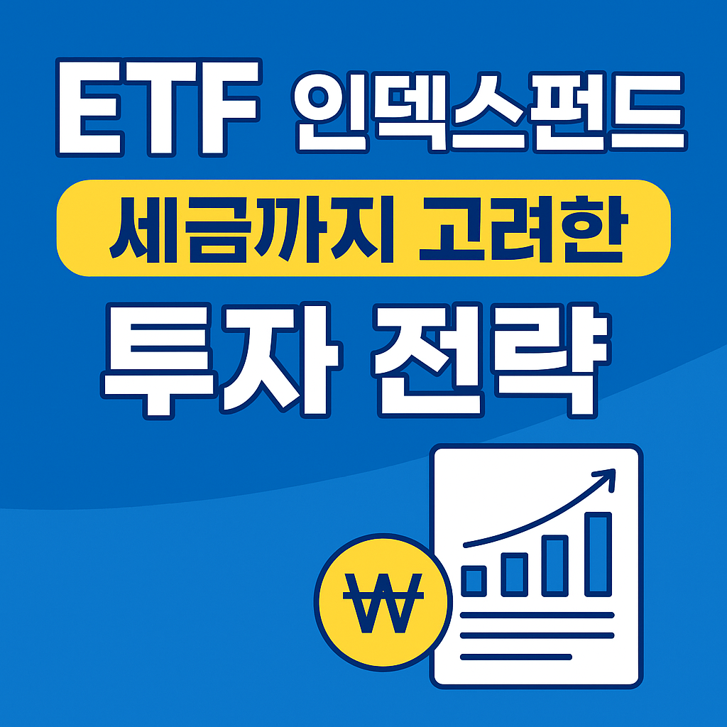 ETF vs 인덱스펀드, 세금까지 고려한 최적 투자 전략｜절세 노하우 공개