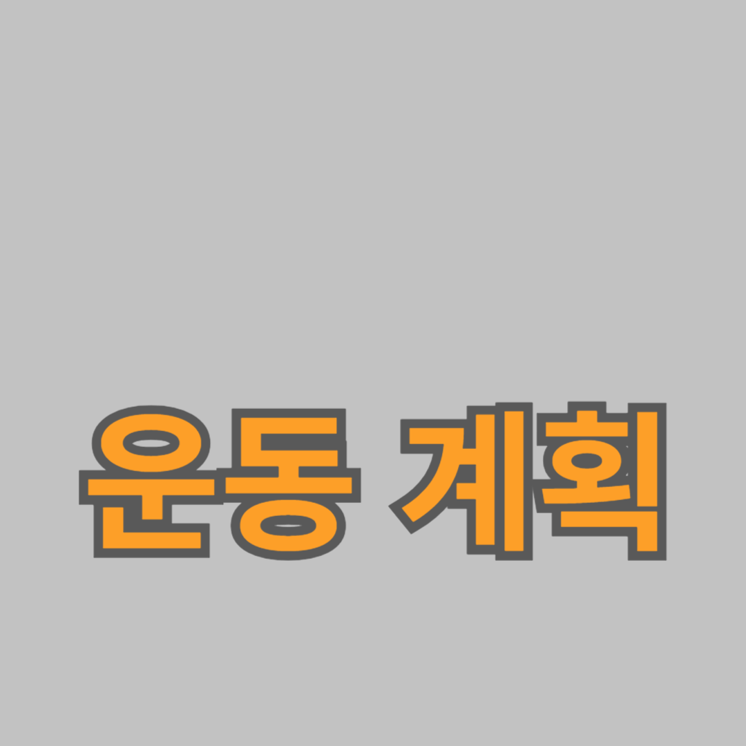 초보자를 위한 운동 계획과 가이드