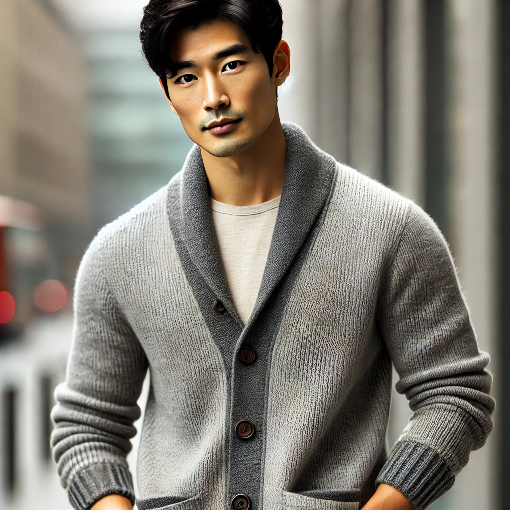 가디건 스타일링 남성