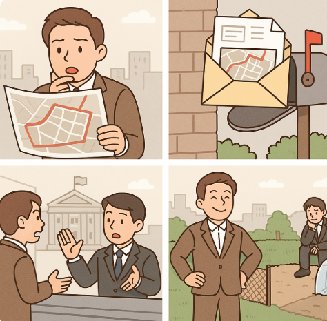 도시관리계획 변경 손실